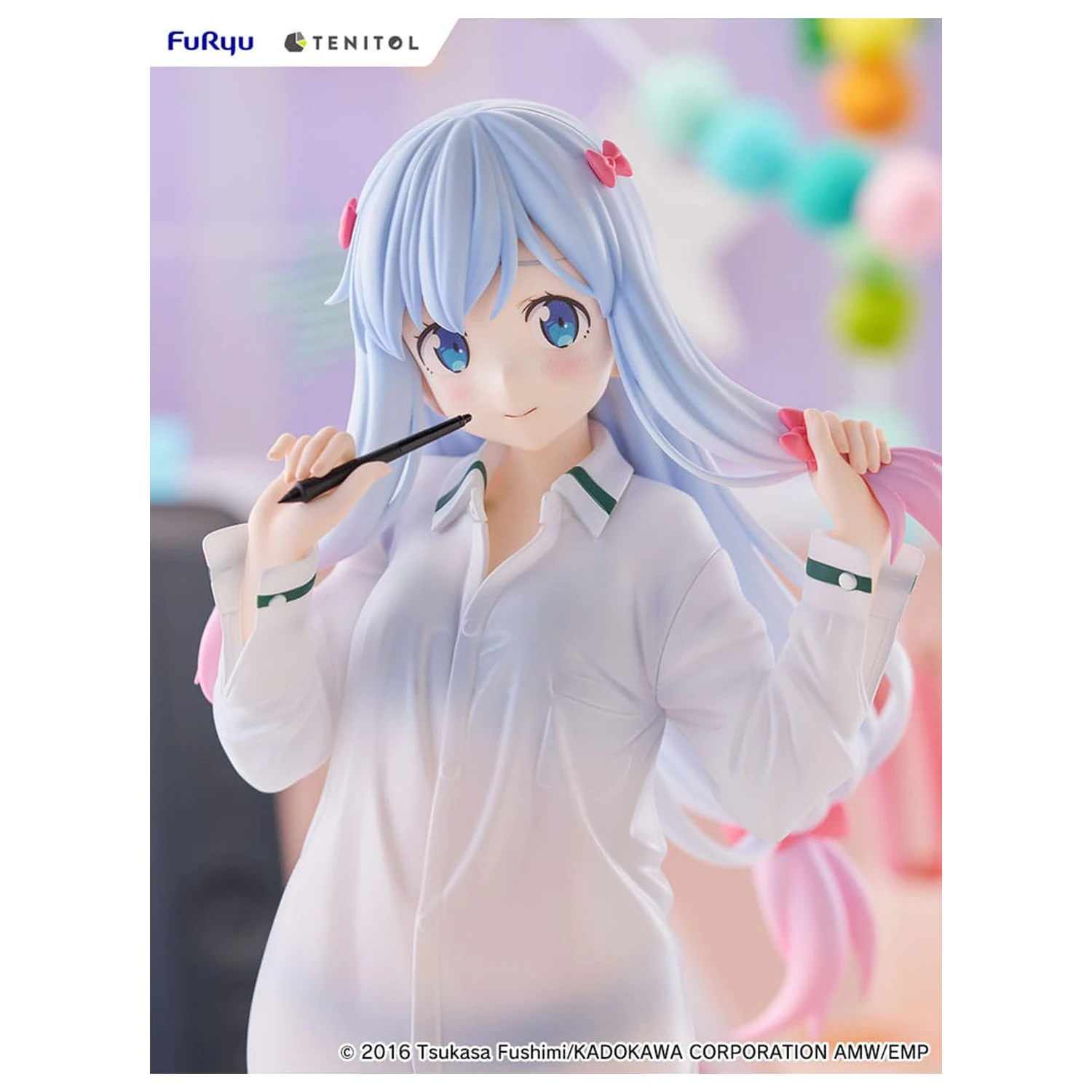Eromanga Sensei Tenitol Tall PVC socha Sagiri Izumi Shirts Ver. 30 cm fotografii produktu