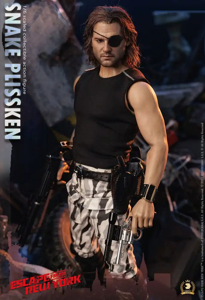 Escape from New York Crown Series akční figurka 1/6 Snake Plissken (Real Hair Version) 30 cm fotografii produktu