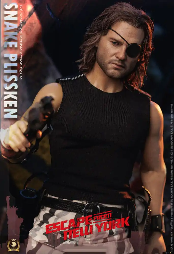 Escape from New York Crown Series akční figurka 1/6 Snake Plissken (Real Hair Version) 30 cm fotografii produktu