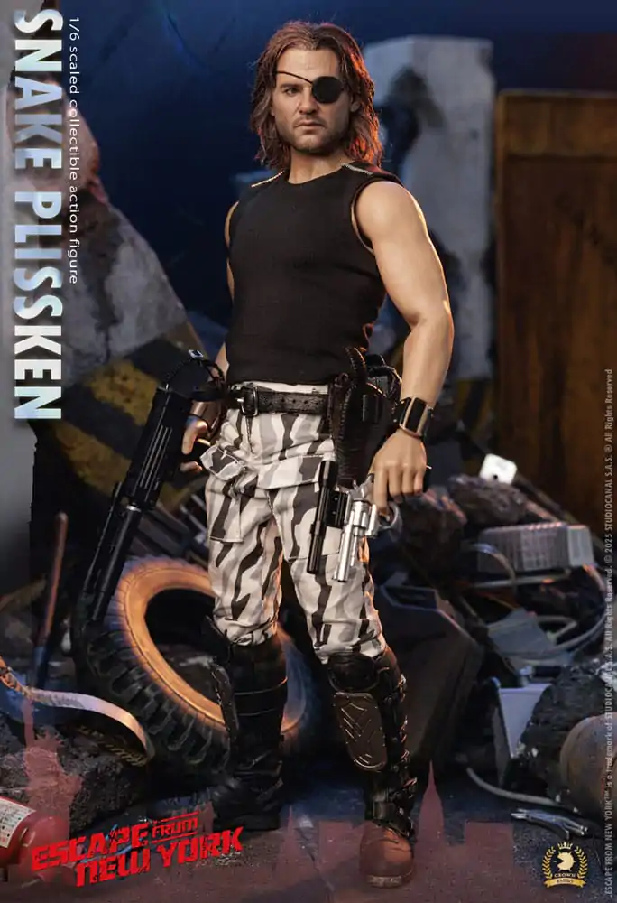 Escape from New York Crown Series akční figurka 1/6 Snake Plissken (Real Hair Version) 30 cm fotografii produktu
