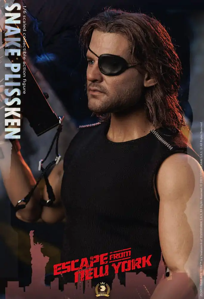 Escape from New York Crown Series akční figurka 1/6 Snake Plissken (Real Hair Version) 30 cm fotografii produktu