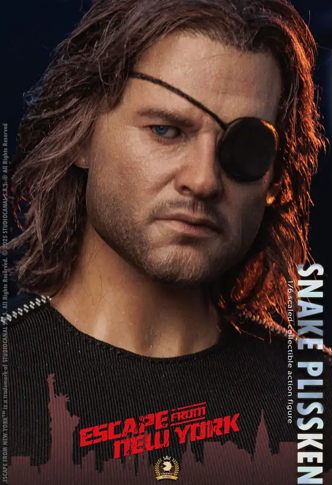 Escape from New York Crown Series akční figurka 1/6 Snake Plissken (Real Hair Version) 30 cm fotografii produktu
