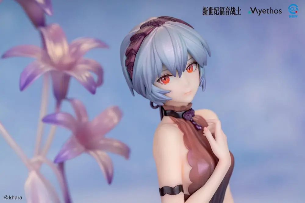 Evangelion PVC socha 1/7 Rei Ayanami: Whisper of Flower Ver. 15 cm fotografii produktu