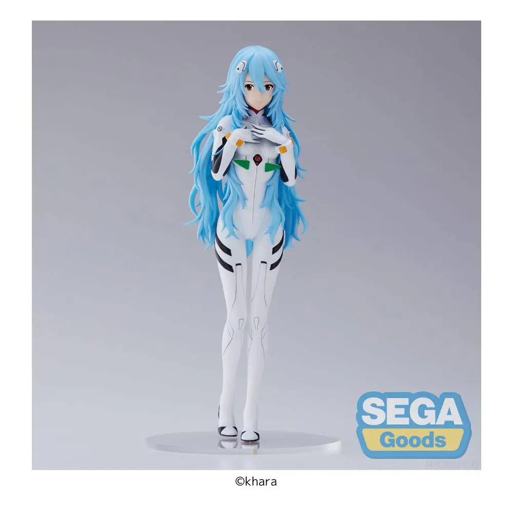 Evangelion: 3.0+1.0 Thrice Upon a Time SPM PVC Socha Rei Ayanami Long Hair Ver. 21 cm fotografii produktu