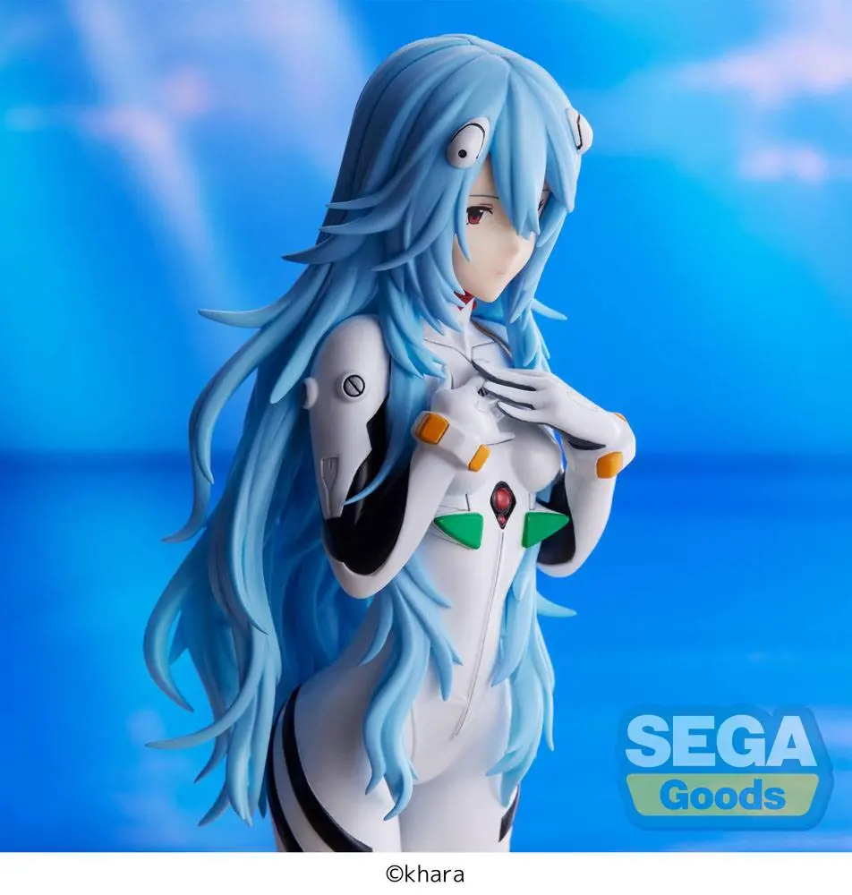Evangelion: 3.0+1.0 Thrice Upon a Time SPM PVC Socha Rei Ayanami Long Hair Ver. 21 cm fotografii produktu