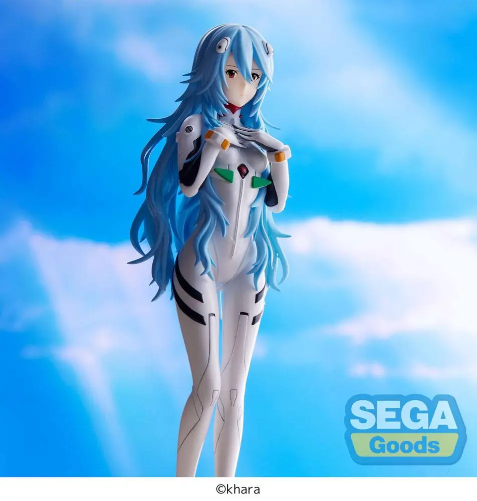 Evangelion: 3.0+1.0 Thrice Upon a Time SPM PVC Socha Rei Ayanami Long Hair Ver. 21 cm fotografii produktu
