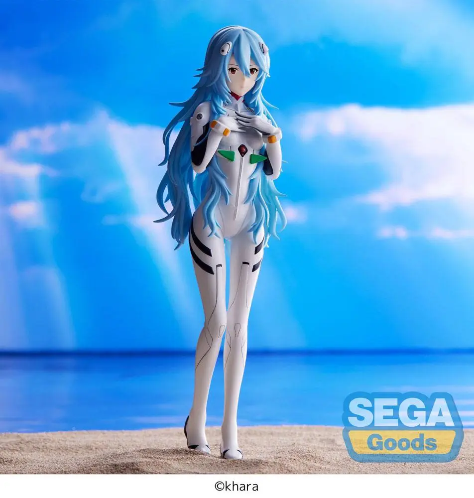 Evangelion: 3.0+1.0 Thrice Upon a Time SPM PVC Socha Rei Ayanami Long Hair Ver. 21 cm fotografii produktu