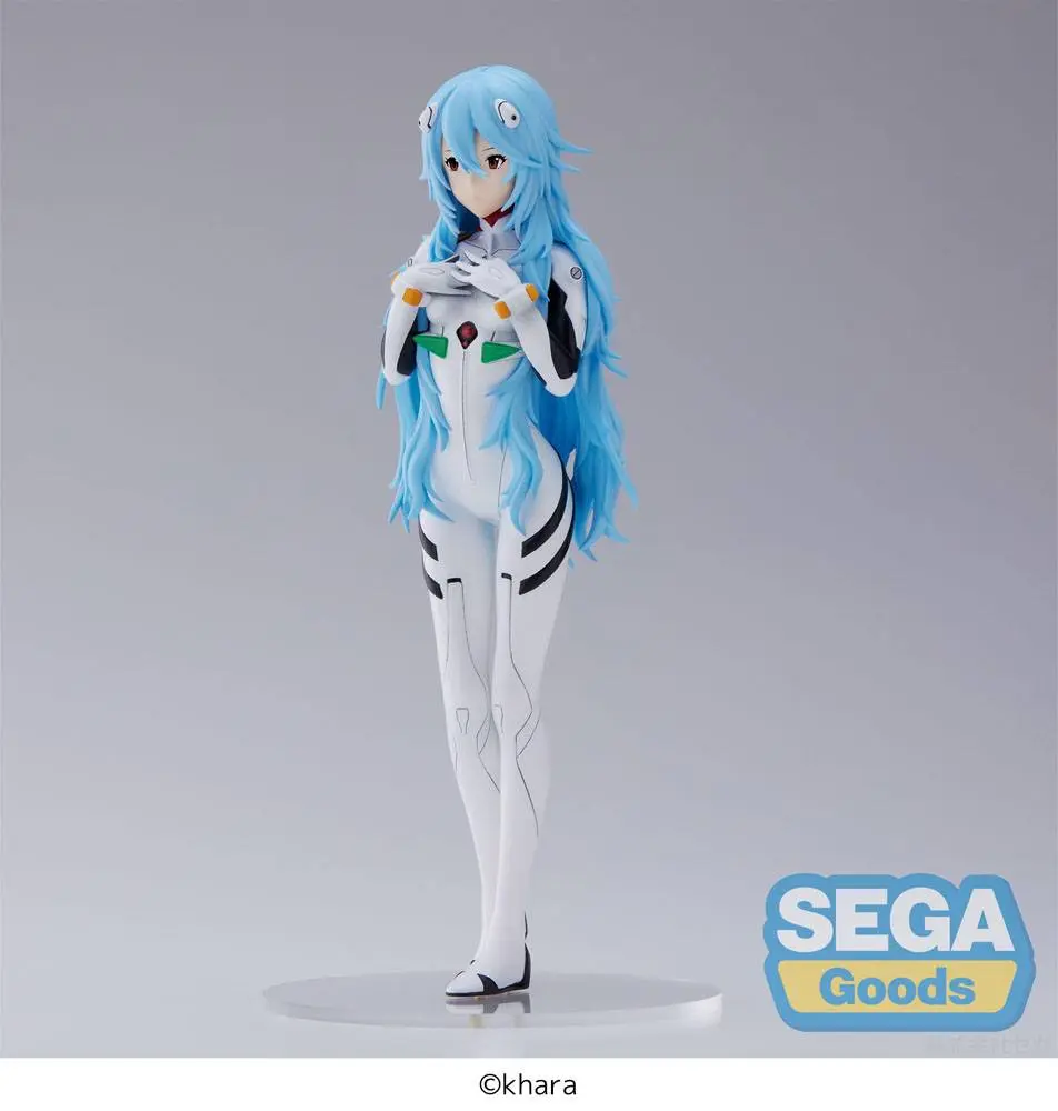 Evangelion: 3.0+1.0 Thrice Upon a Time SPM PVC Socha Rei Ayanami Long Hair Ver. 21 cm fotografii produktu
