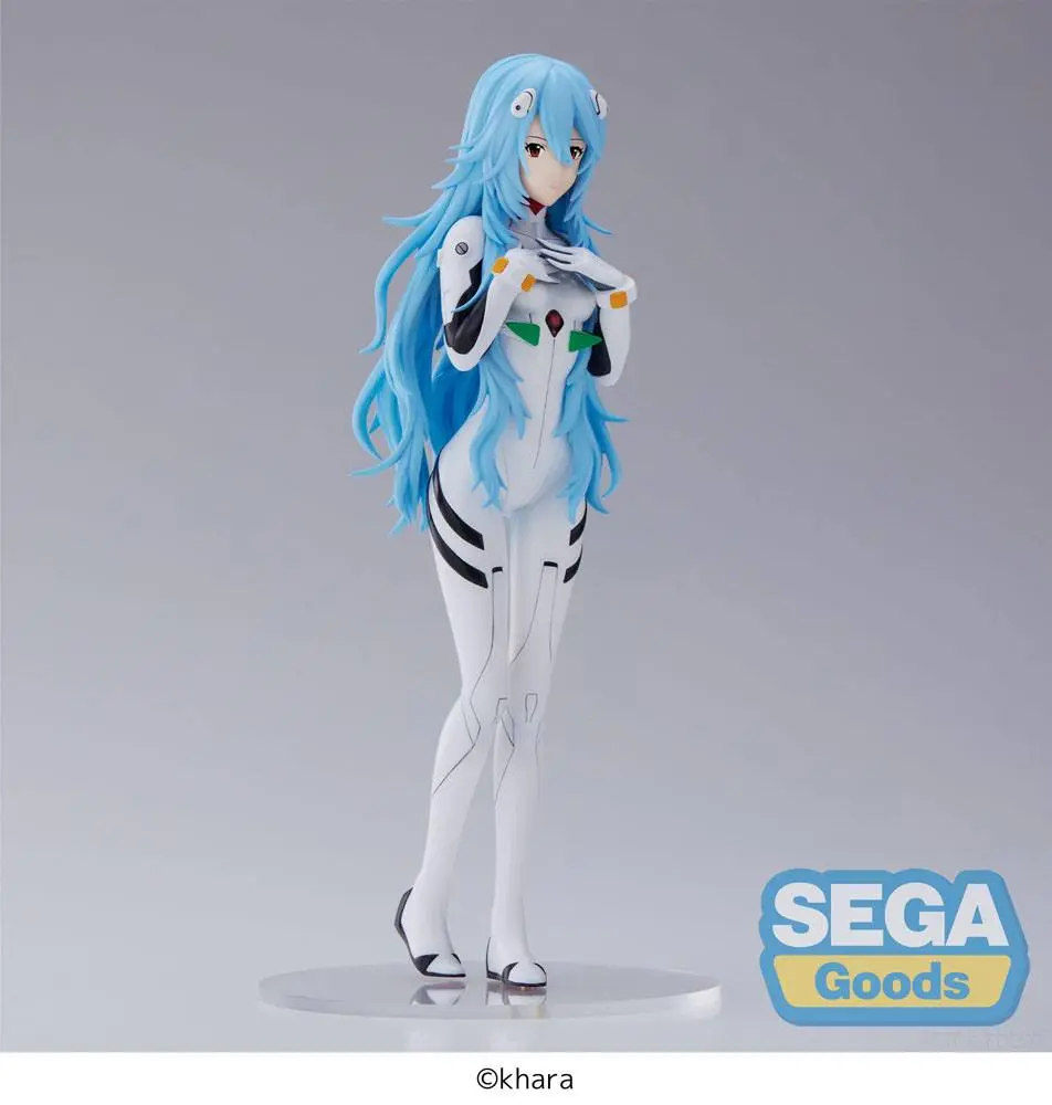 Evangelion: 3.0+1.0 Thrice Upon a Time SPM PVC Socha Rei Ayanami Long Hair Ver. 21 cm fotografii produktu