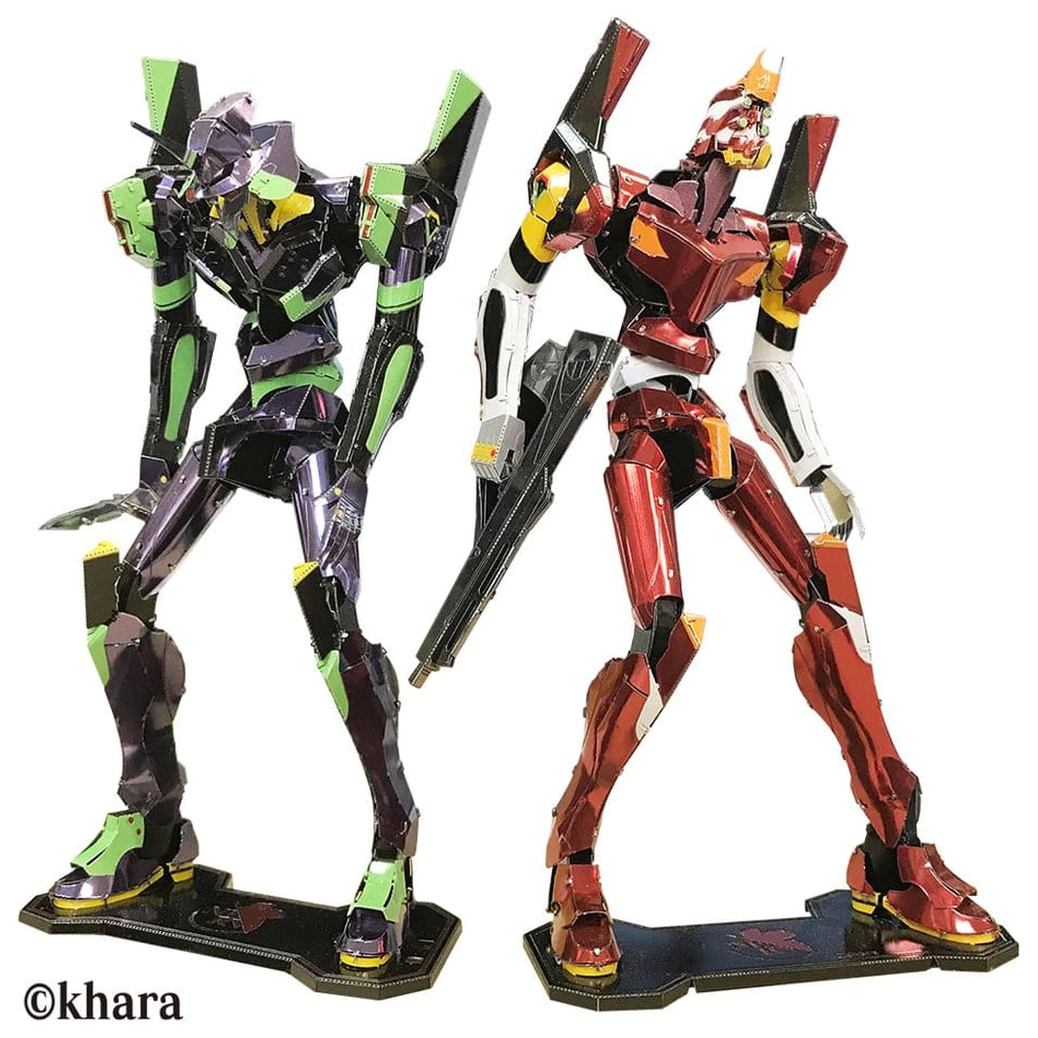 Evangelion Kovová Nano Plastová Modelová Jednotka 02 17 cm fotografii produktu