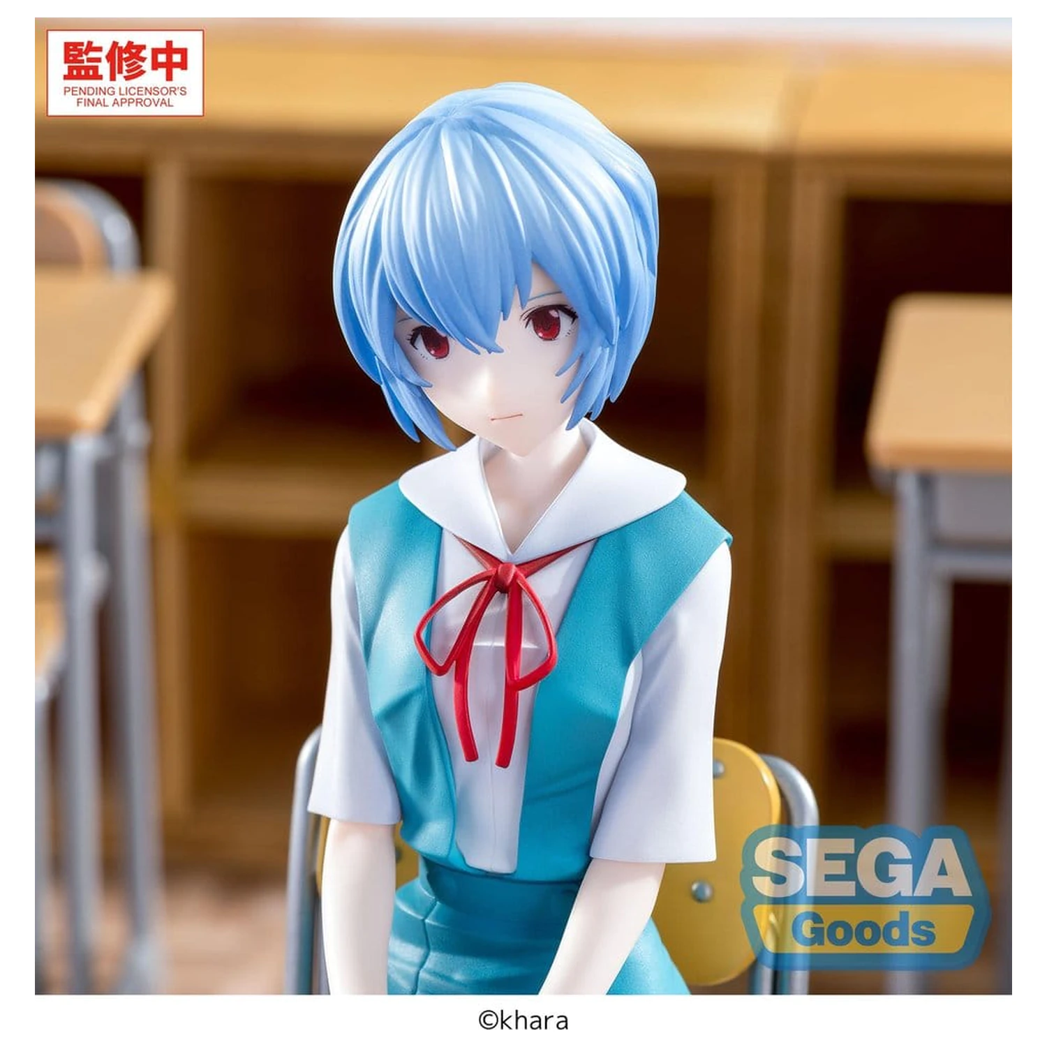 Evangelion: New Theatrical Edition XStellar PVC figurka Rei Ayanami Uniform Ver. 16 cm fotografii produktu
