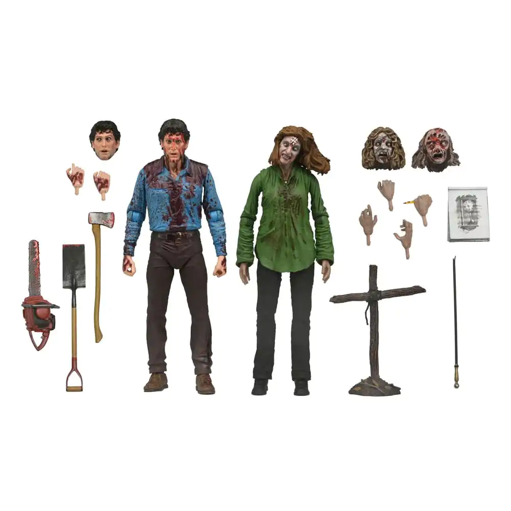 Evil Dead Ultimate Akční figurka 2-Pack Bloody Ash & Cheryl Williams 18 cm fotografii produktu