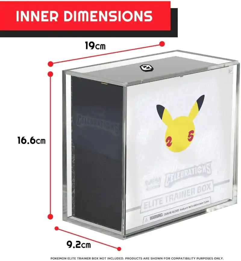 Evoretro Akrylová vitrína pro Booster boxy / Elite Trainer Boxy Ver. 2 s posuvným víkem fotografii produktu