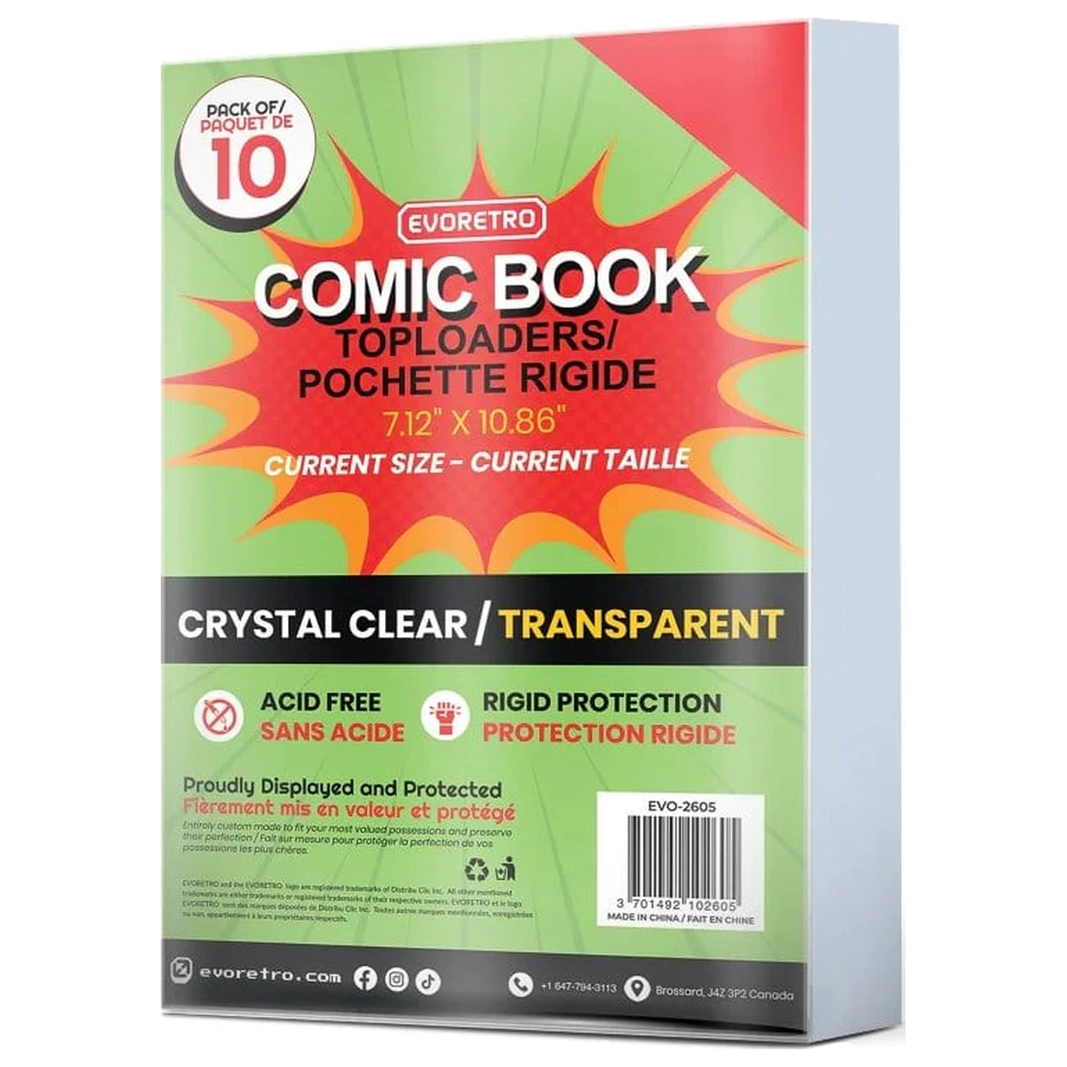 Evoretro Comics Topload Holder balení po 10 kusech Current fotografii produktu