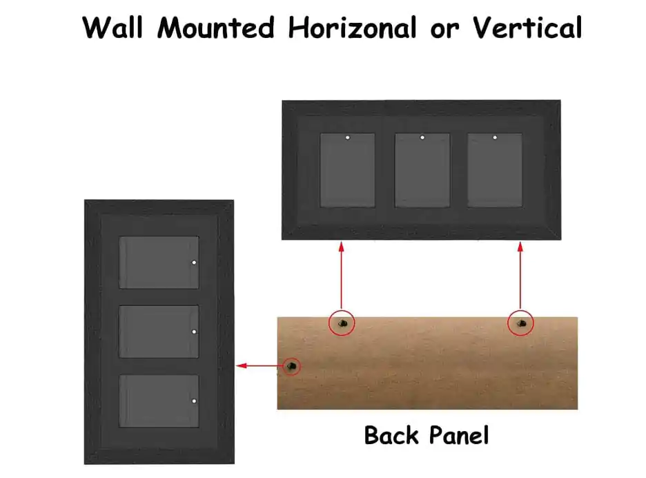 Evoretro Graded Card Display Frame pro 3 PSA Graded Karet fotografii produktu