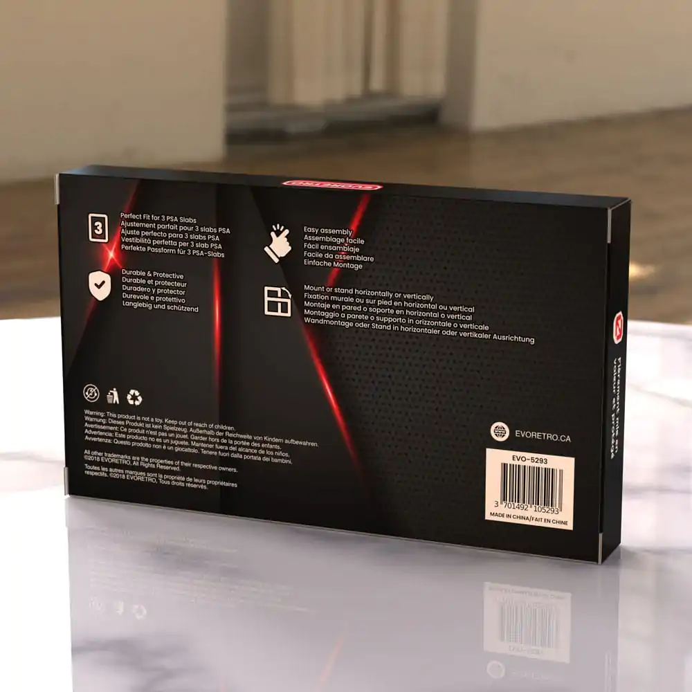 Evoretro Graded Card Display Frame pro 3 PSA Graded Karet fotografii produktu