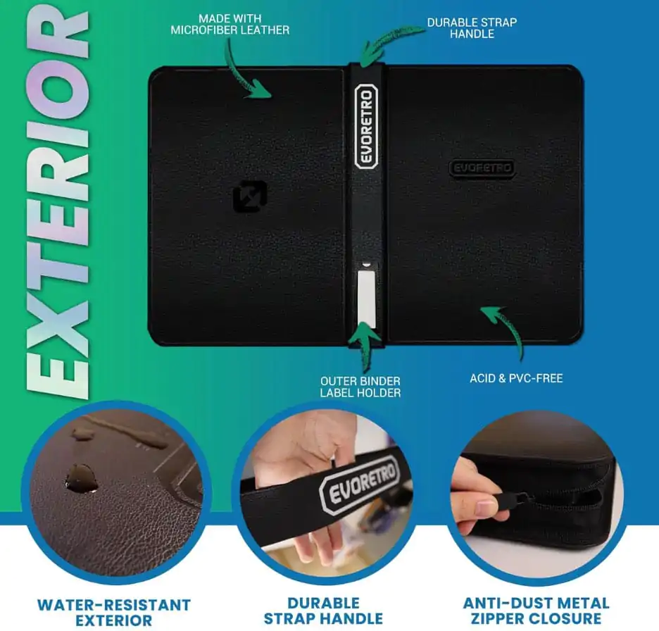 Evoretro Shield+ Topload Karty Binder Compact 96 Karet Černý fotografii produktu