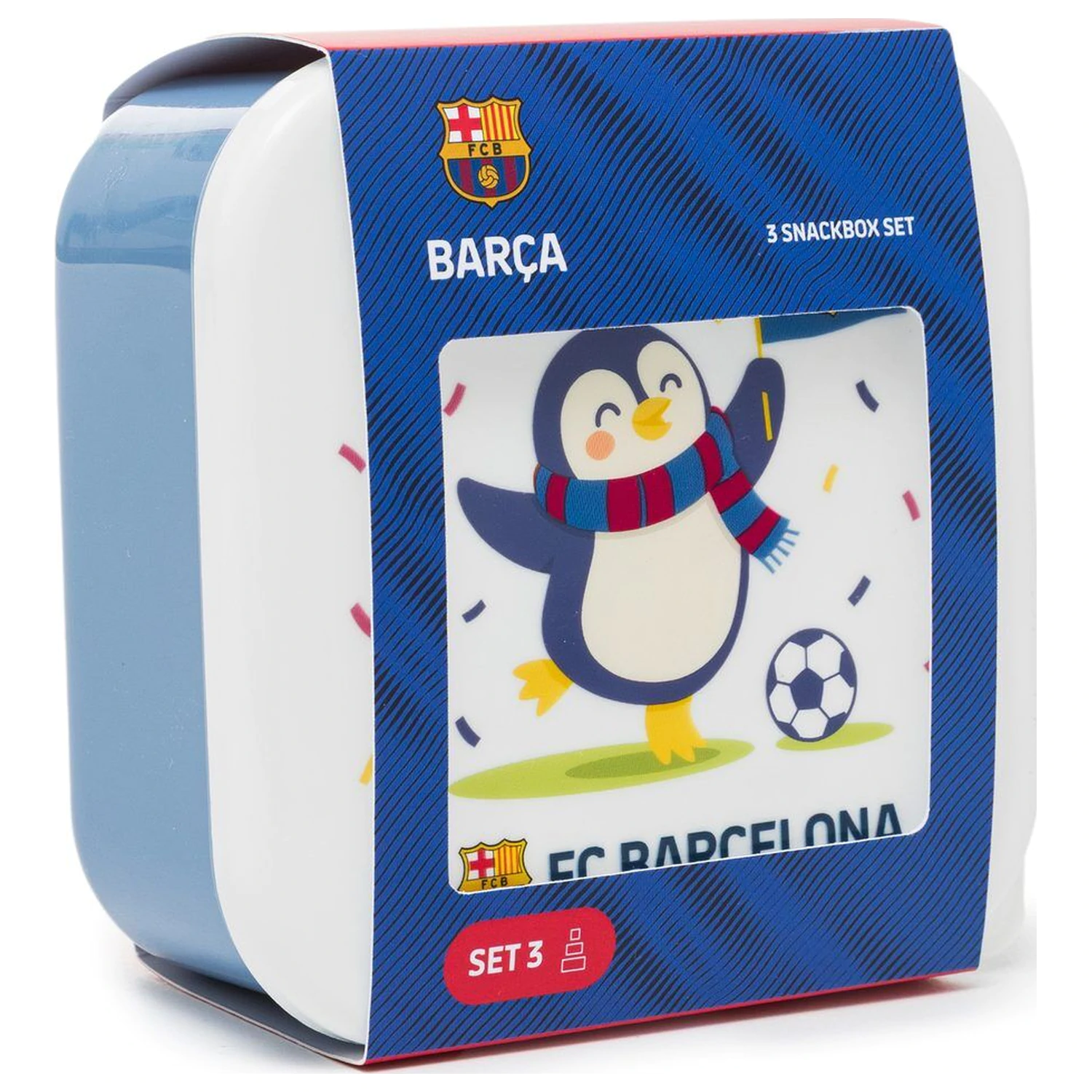 F.C. Barcelona sada 3 svačinových boxů fotografii produktu