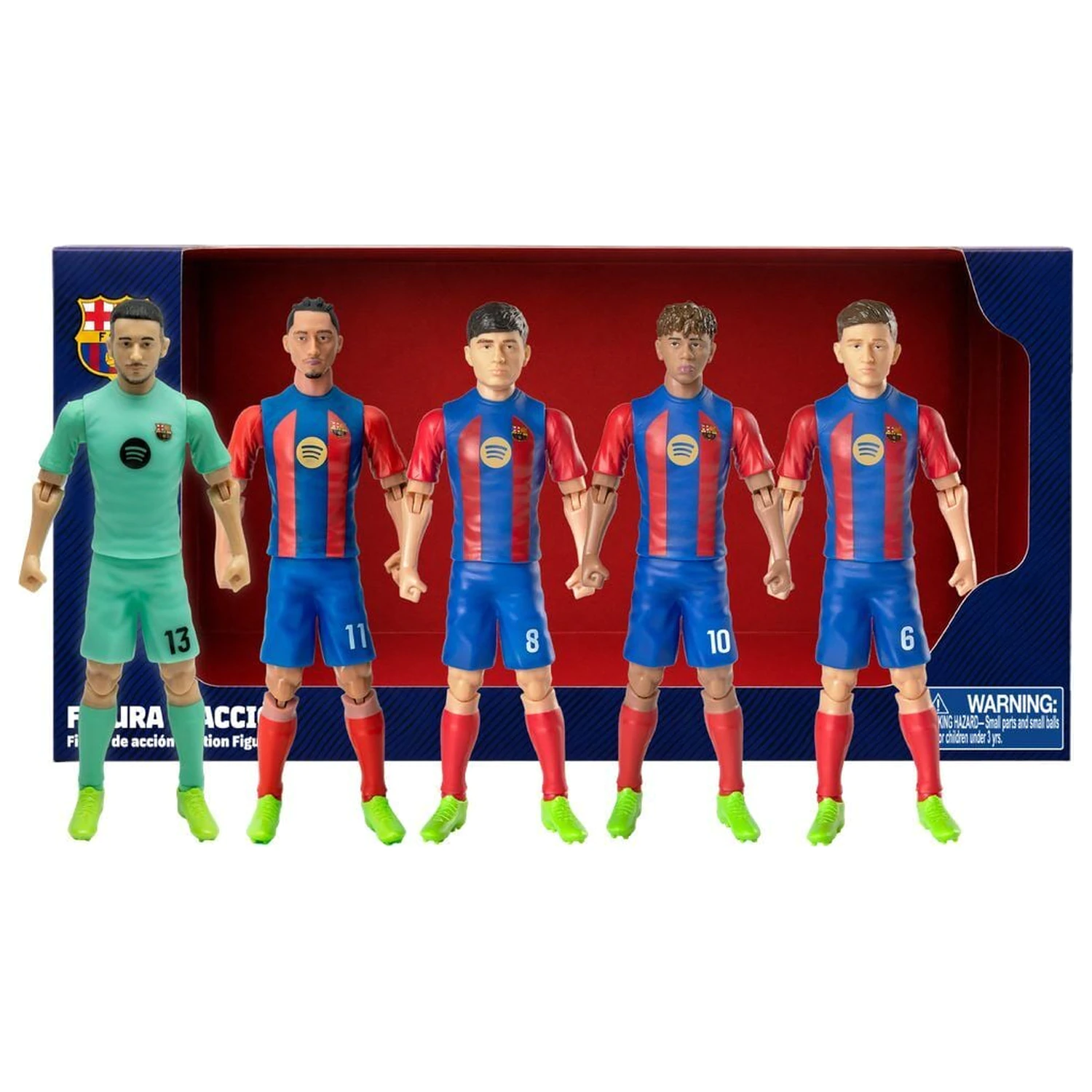 F.C. Barcelona sada 5 figurek 10cm fotografii produktu