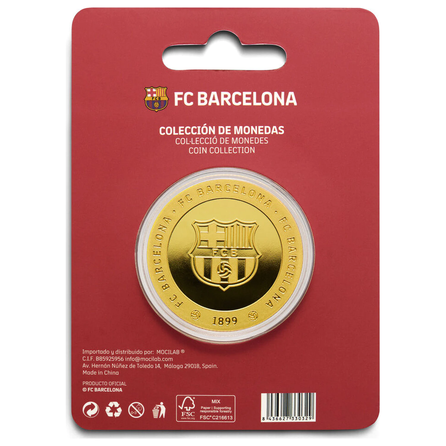 F.C. Barcelona Camp Nou pamětní mince fotografii produktu