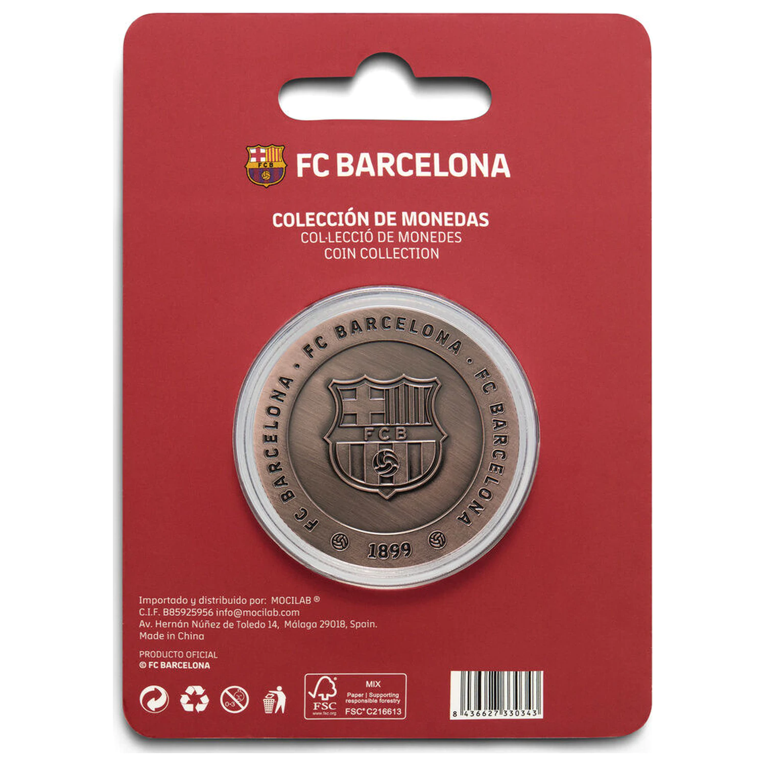 F.C. Barcelona Forza Barca pamětní mince fotografii produktu