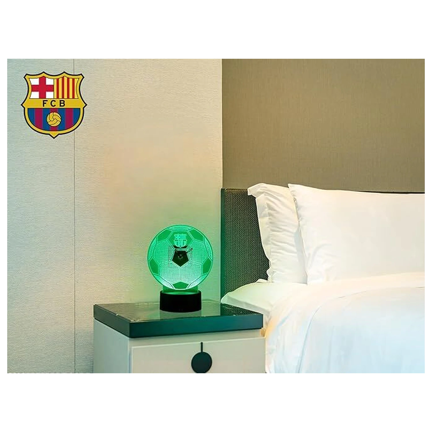 F.C. Barcelona LED methakrylátové hodiny fotografii produktu