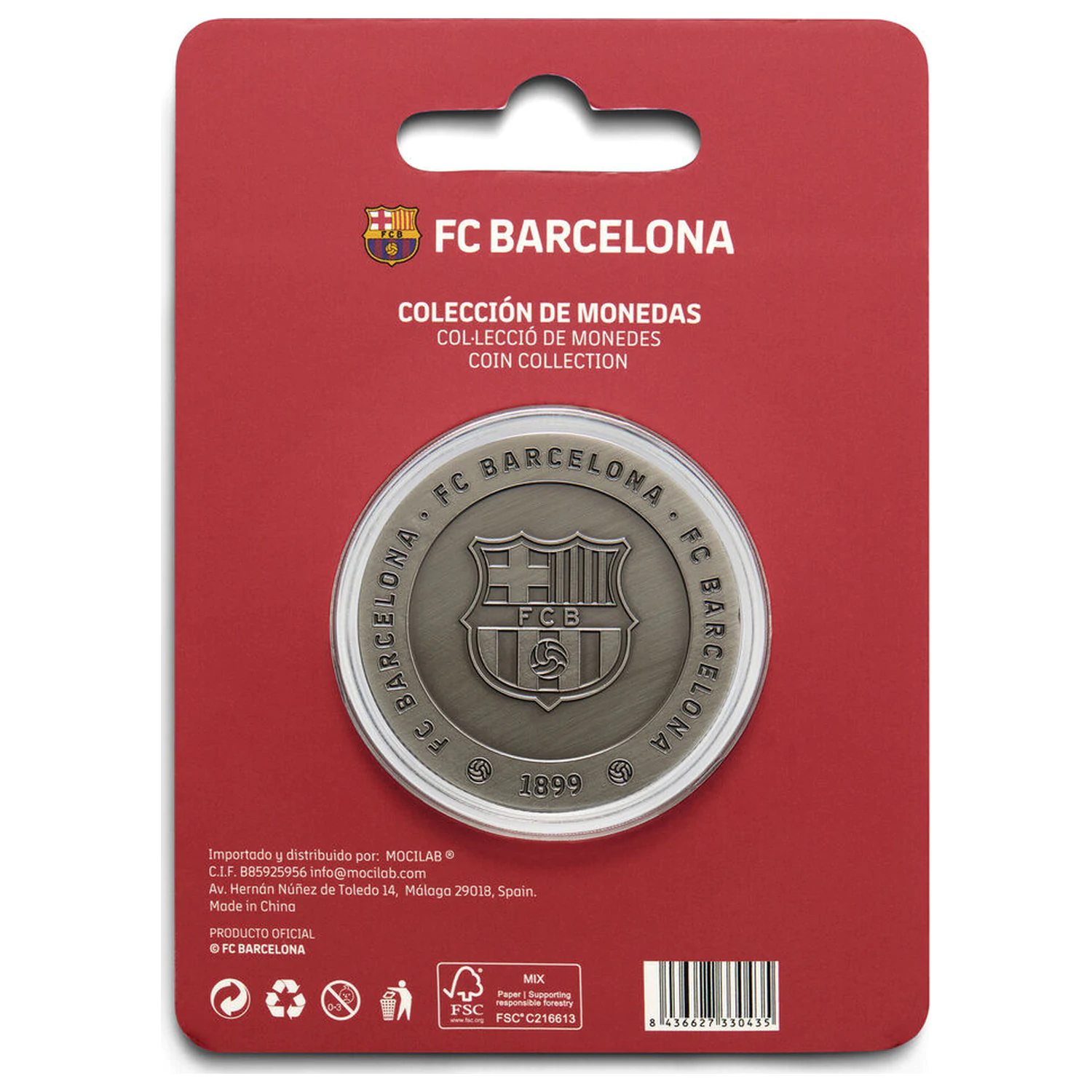 F.C. Barcelona Massia pamětní mince fotografii produktu