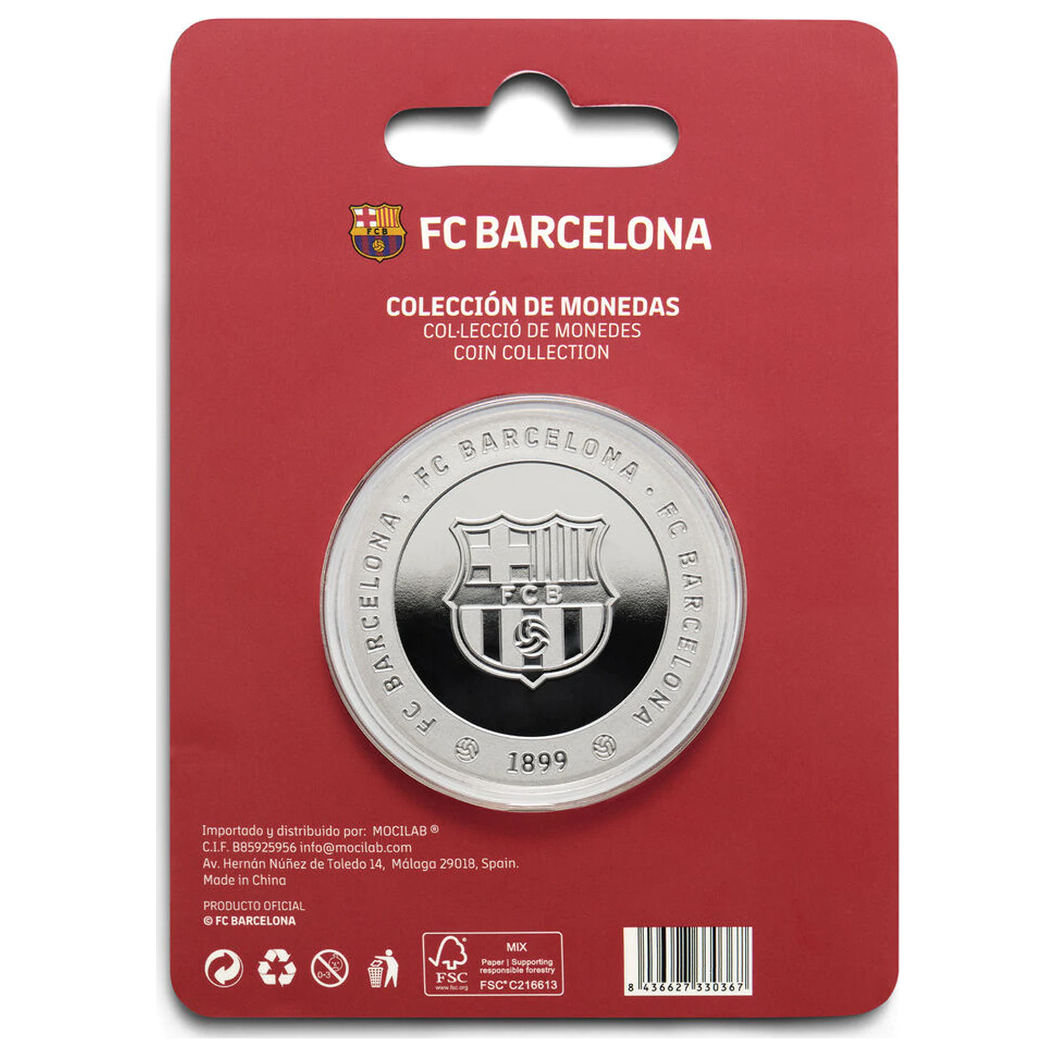 F.C. Barcelona Mes Que Un Club pamětní mince fotografii produktu