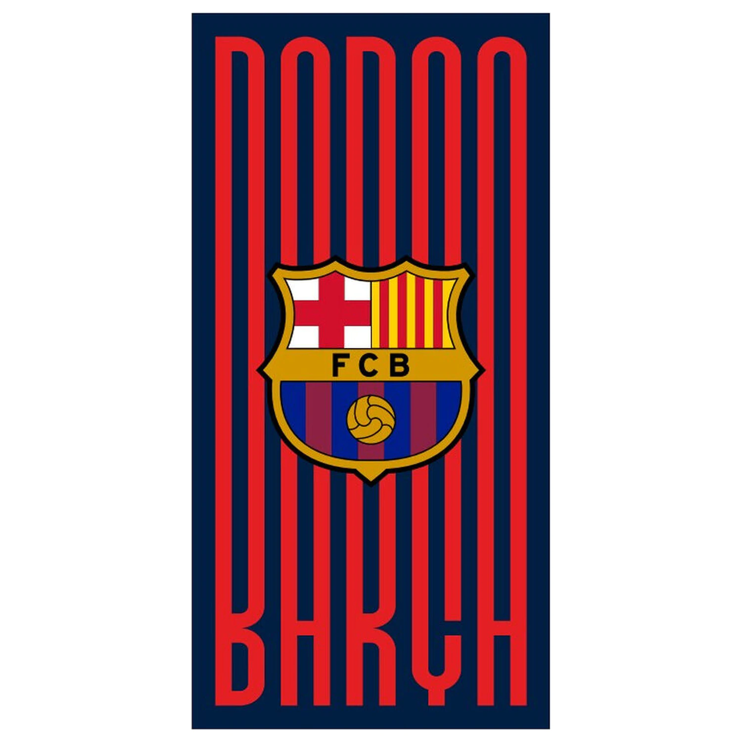 F.C Barcelona plážová osuška z mikrovlákna fotografii produktu