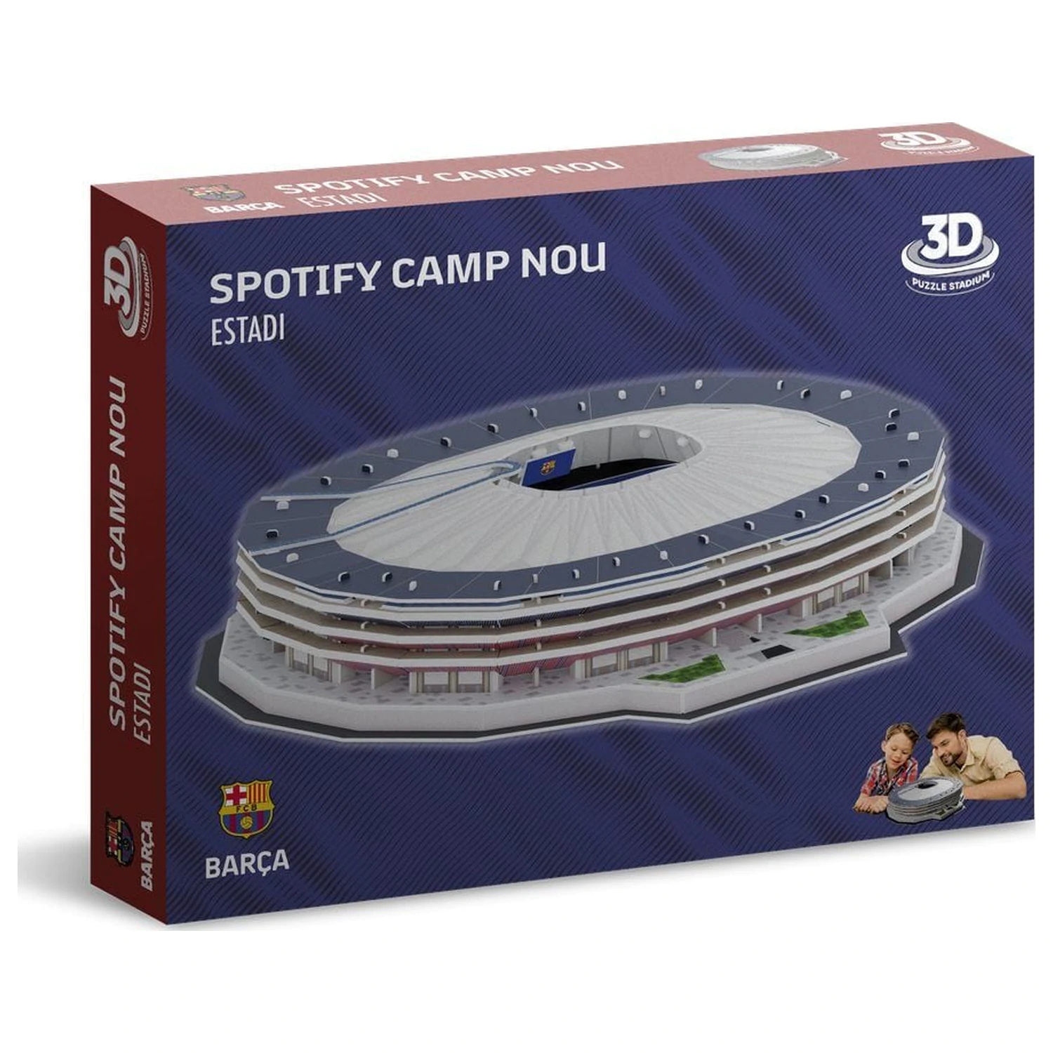 F.C. Barcelona New Spotify Camp Nou 3D puzzle stadion fotografii produktu