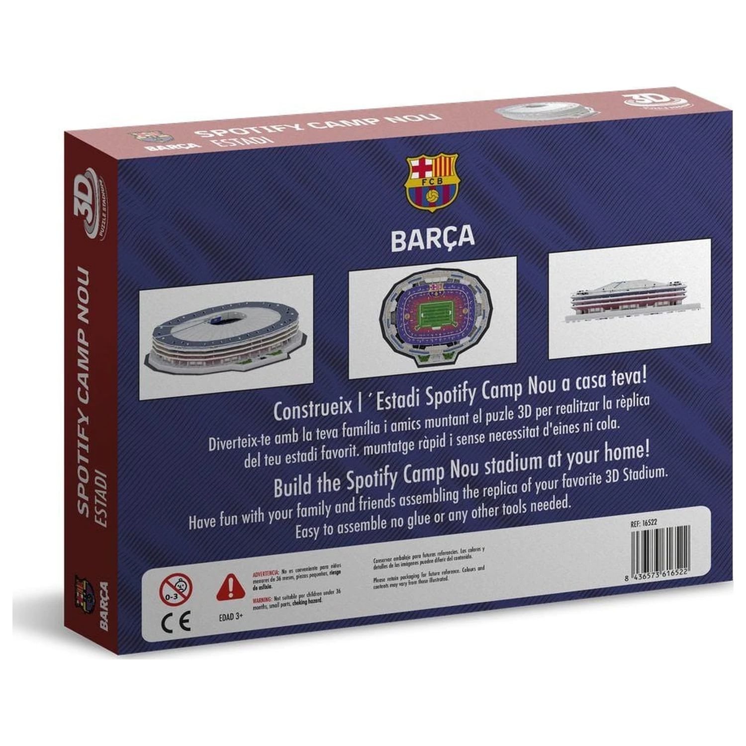 F.C. Barcelona New Spotify Camp Nou 3D puzzle stadion fotografii produktu