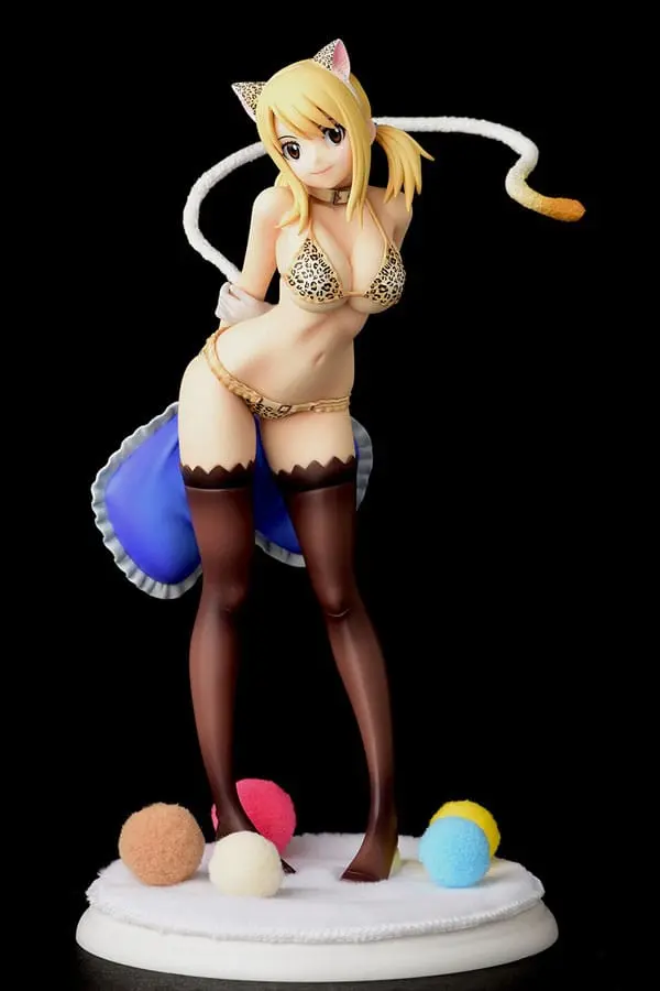 Fairy Tail Socha 1/6 Lucy Heartfilia - Leopardí potisk KOČKA Gravure_Style 25 cm fotografii produktu