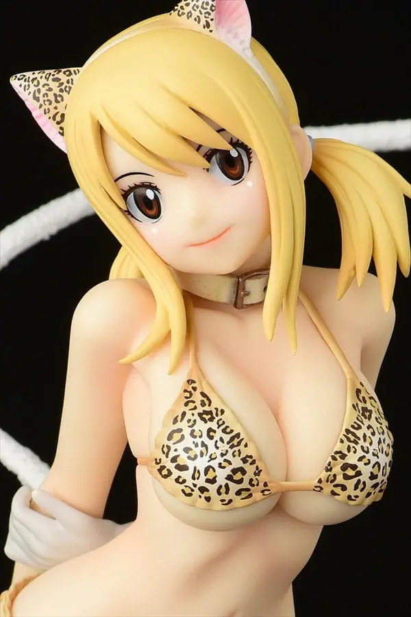 Fairy Tail Socha 1/6 Lucy Heartfilia - Leopardí potisk KOČKA Gravure_Style 25 cm fotografii produktu