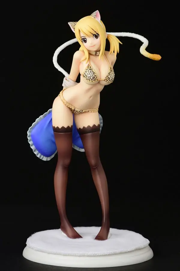 Fairy Tail Socha 1/6 Lucy Heartfilia - Leopardí potisk KOČKA Gravure_Style 25 cm fotografii produktu