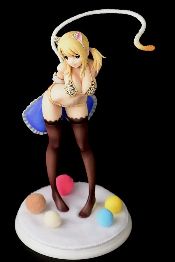 Fairy Tail Socha 1/6 Lucy Heartfilia - Leopardí potisk KOČKA Gravure_Style 25 cm fotografii produktu