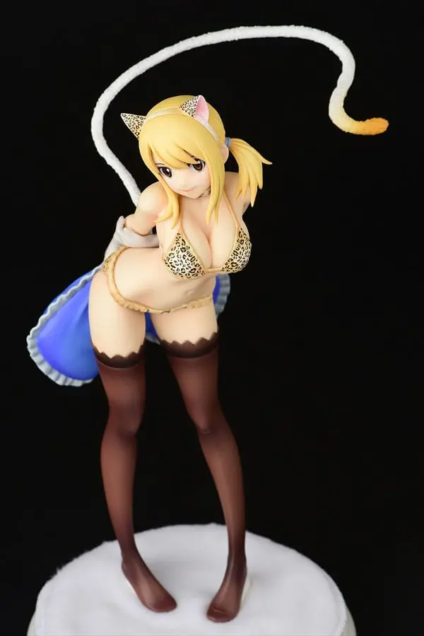 Fairy Tail Socha 1/6 Lucy Heartfilia - Leopardí potisk KOČKA Gravure_Style 25 cm fotografii produktu