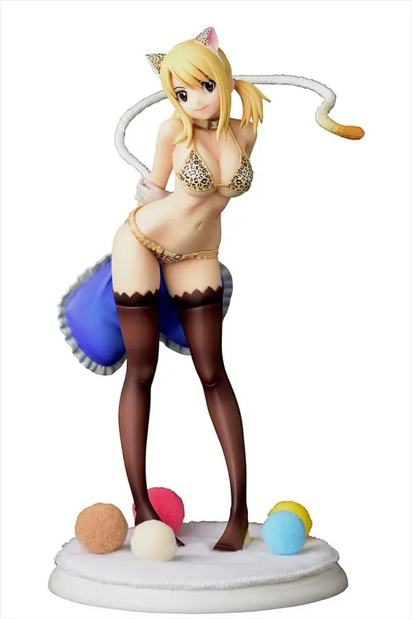 Fairy Tail Socha 1/6 Lucy Heartfilia - Leopardí potisk KOČKA Gravure_Style 25 cm fotografii produktu