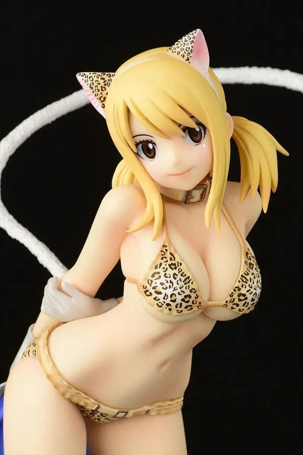 Fairy Tail Socha 1/6 Lucy Heartfilia - Leopardí potisk KOČKA Gravure_Style 25 cm fotografii produktu