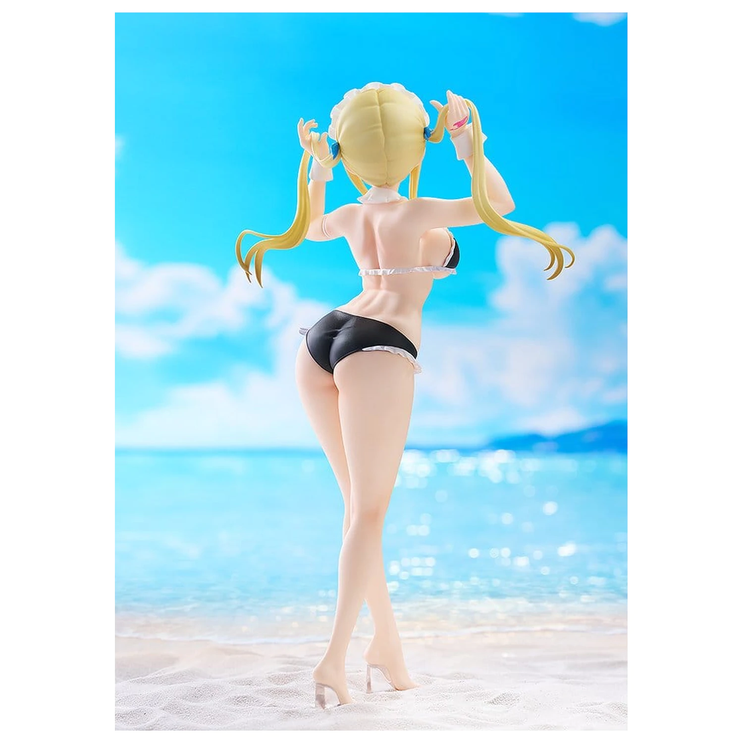 Fairy Tail 100 Years Quest Beach Queens Pop Up Parade PVC socha Lucy Heartfilia: Virgo Form Swimsuit Ver. L Size 23 cm fotografii produktu