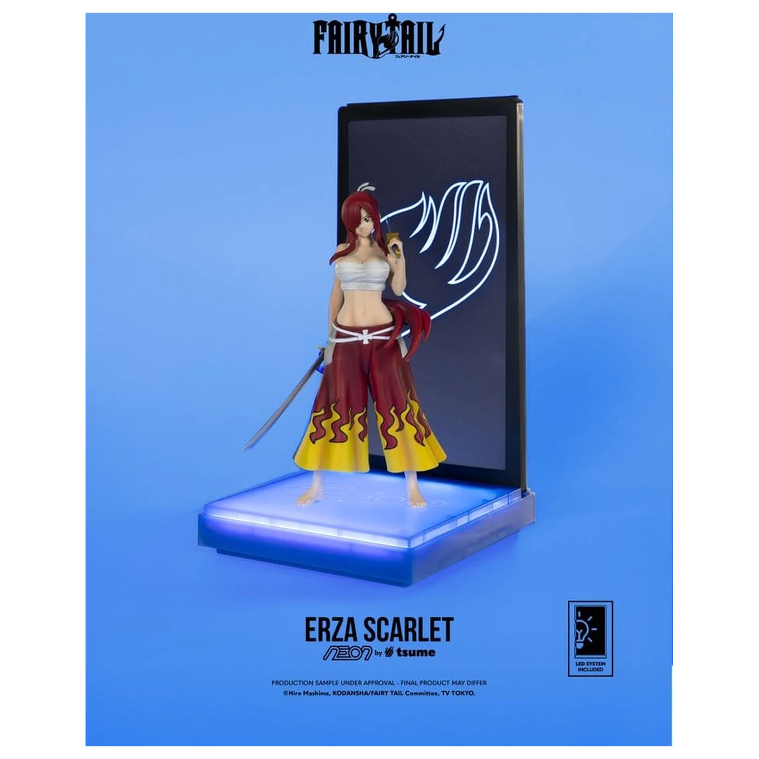 Fairy Tail Neon Figurka 1/9 Erza Scarlet 25 cm fotografii produktu