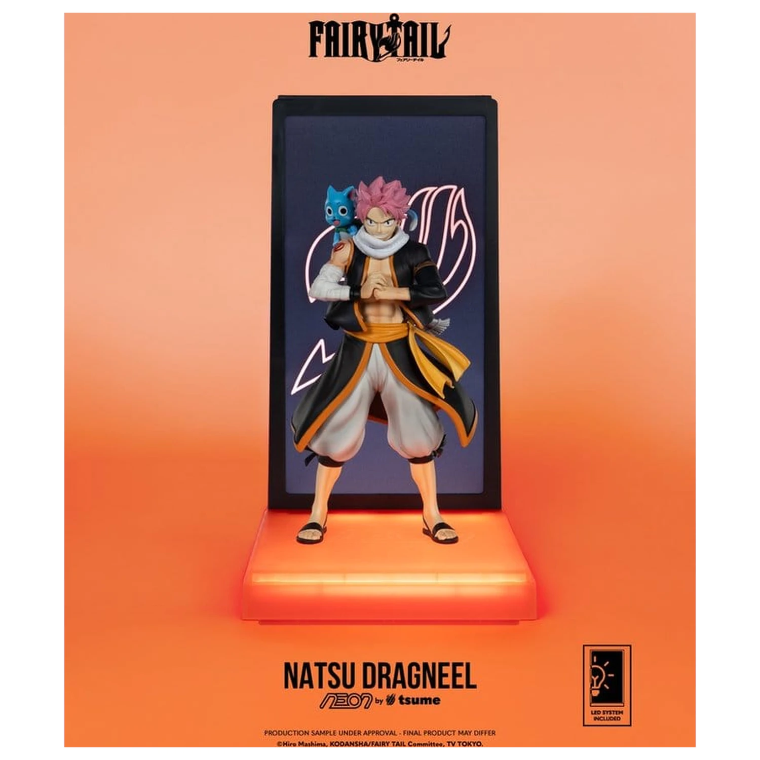 Fairy Tail Neon Figurka 1/9 Natsu Dragneel 25 cm fotografii produktu