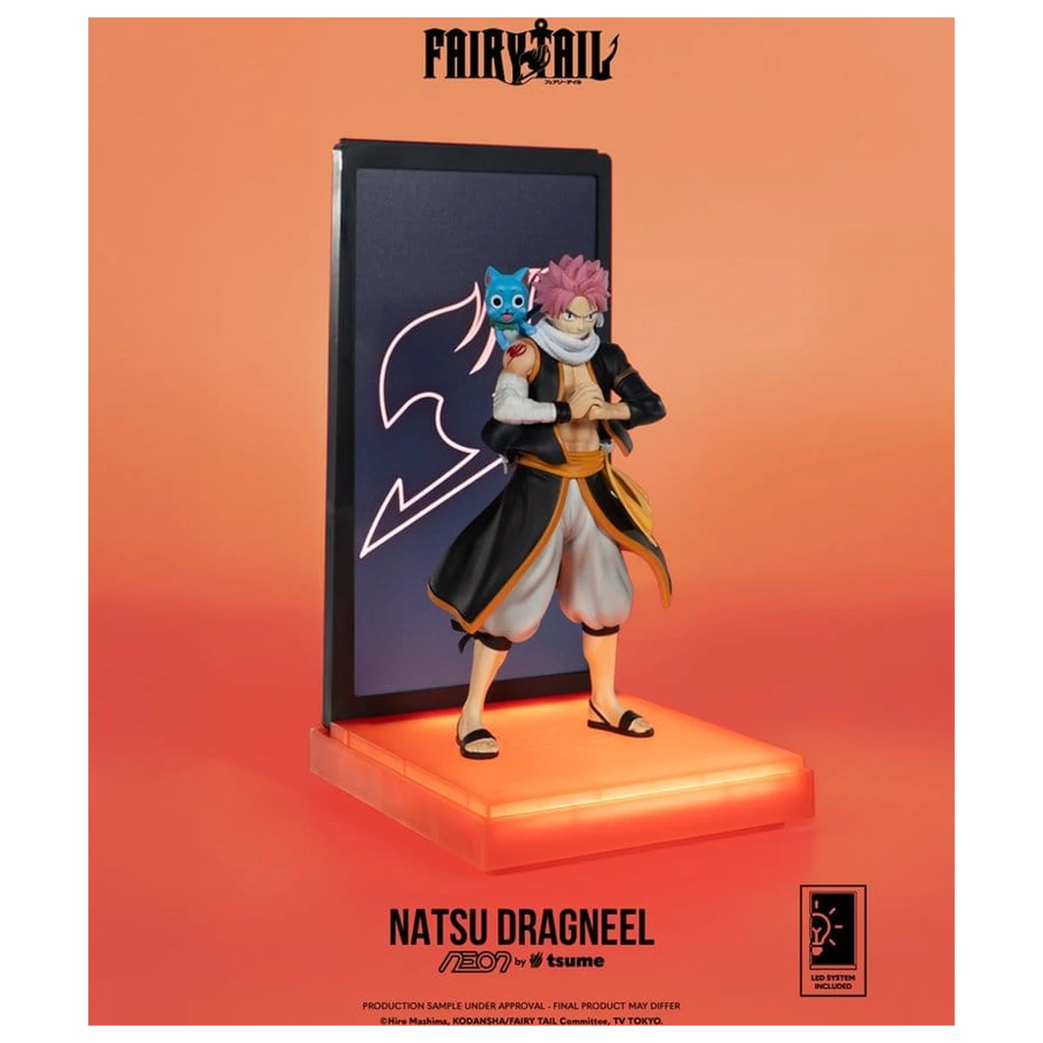 Fairy Tail Neon Figurka 1/9 Natsu Dragneel 25 cm fotografii produktu