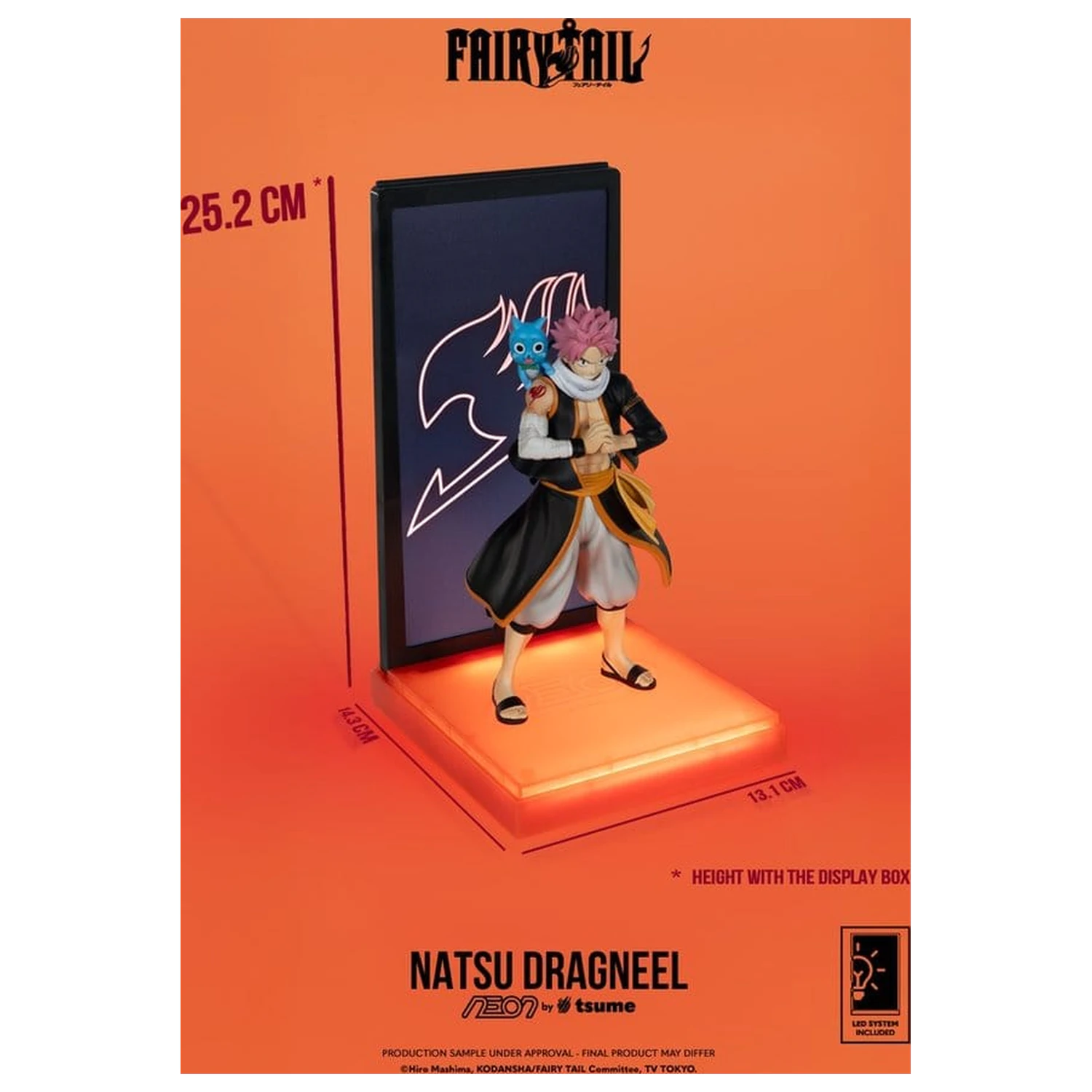 Fairy Tail Neon Figurka 1/9 Natsu Dragneel 25 cm fotografii produktu