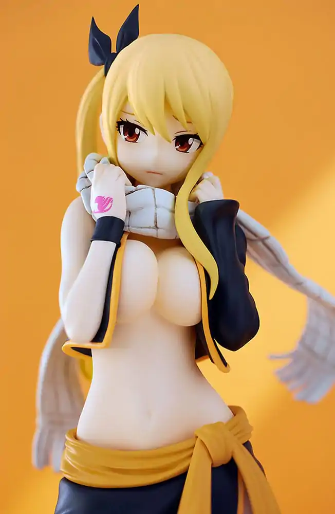 Fairy Tail Pop Up Parade PVC Soška Lucy Heartfilia Natsu Costume Ver. L Velikost 22 cm fotografii produktu