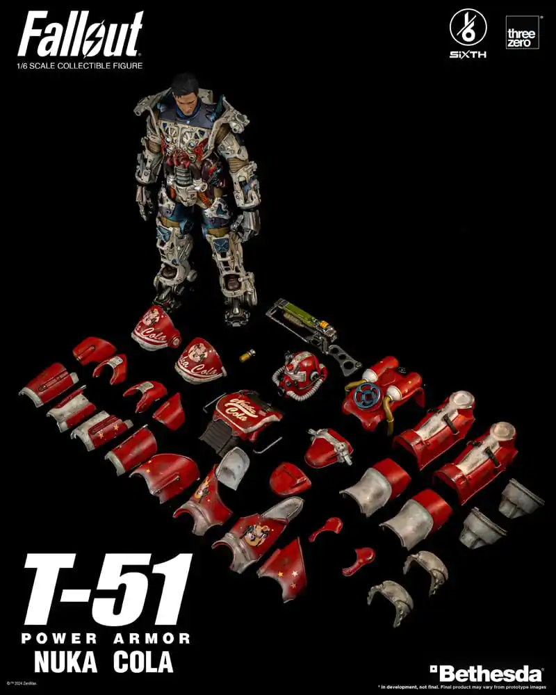 Akční figurka Fallout 1/6 T-51 Nuka Cola Power Armor 37 cm fotografii produktu