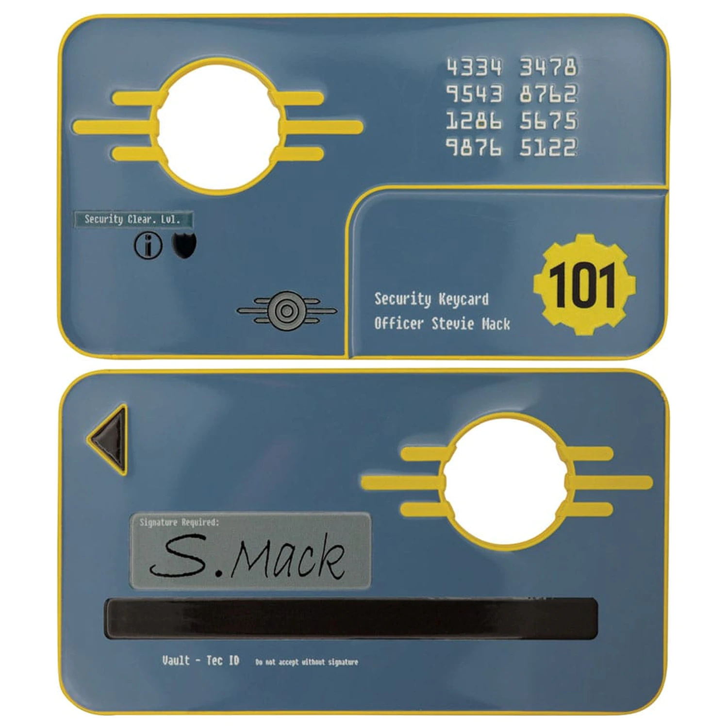 Fallout 3 replika Vault 101 bezpečnostní klíčová karta limitovaná edice fotografii produktu