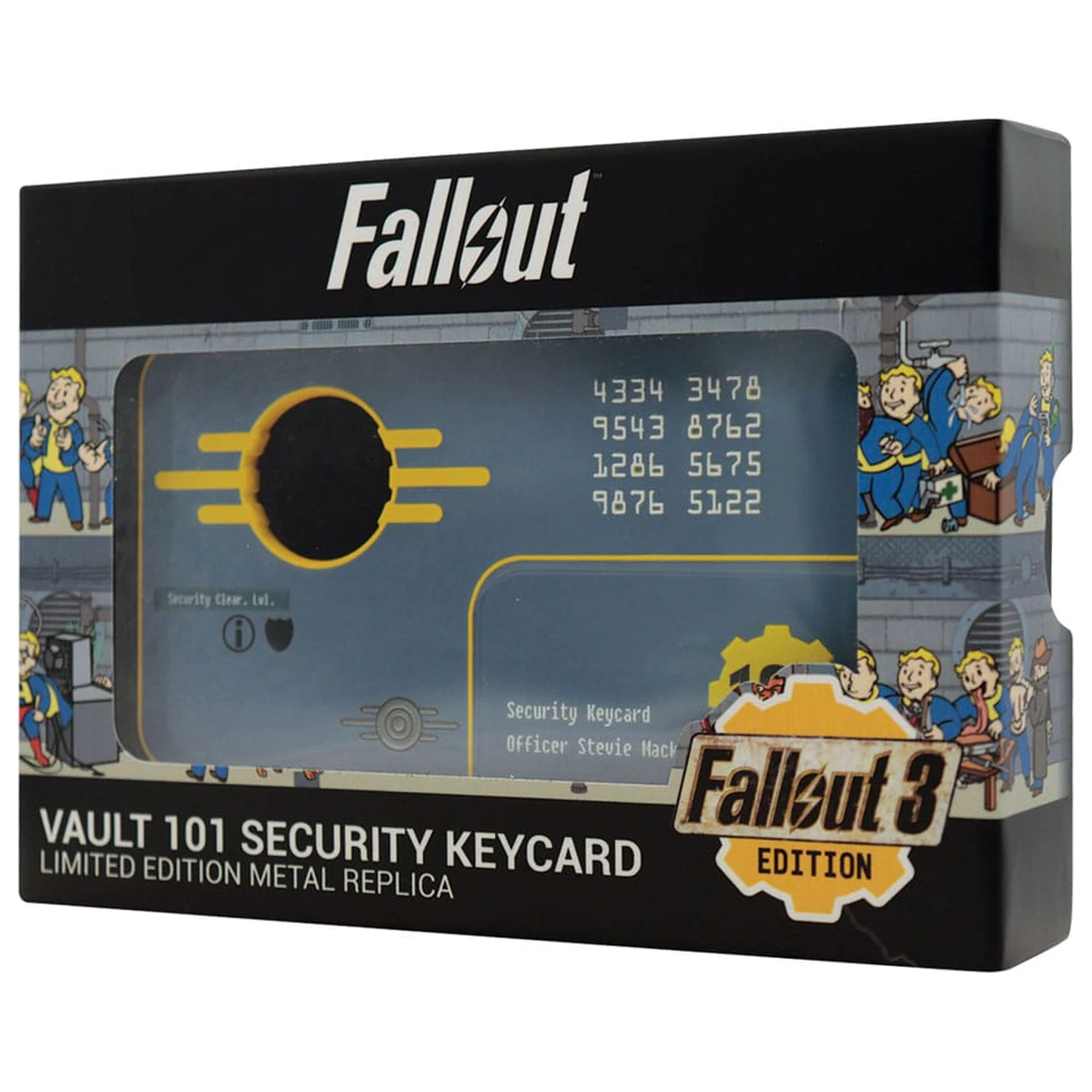 Fallout 3 replika Vault 101 bezpečnostní klíčová karta limitovaná edice fotografii produktu