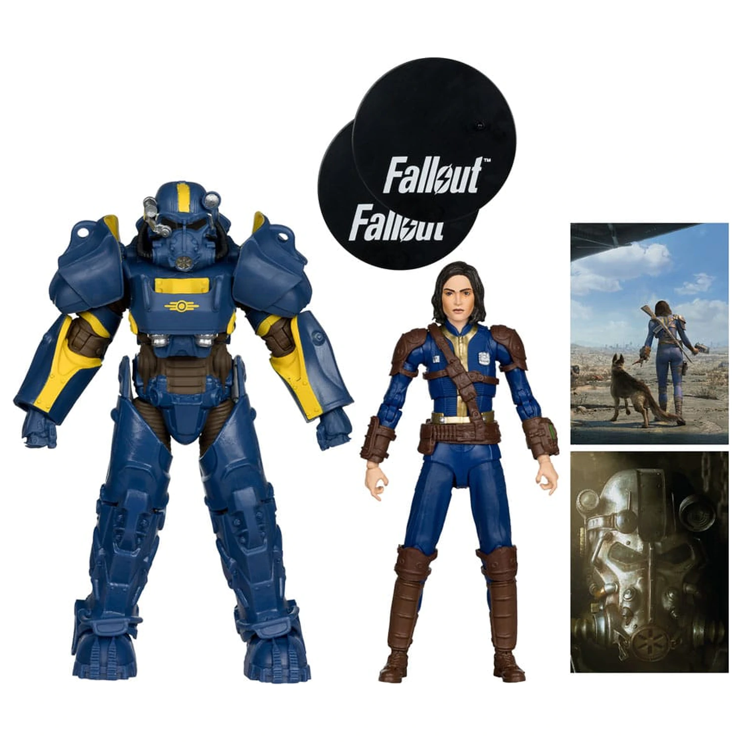 Fallout 4 Socha 2-Pack T-60 Vault Tec & Sole Survivor 18 cm fotografii produktu