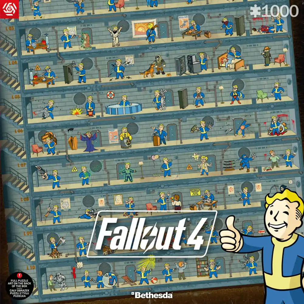 Fallout 4 Puzzle Perk Poster (1000 dílků) fotografii produktu