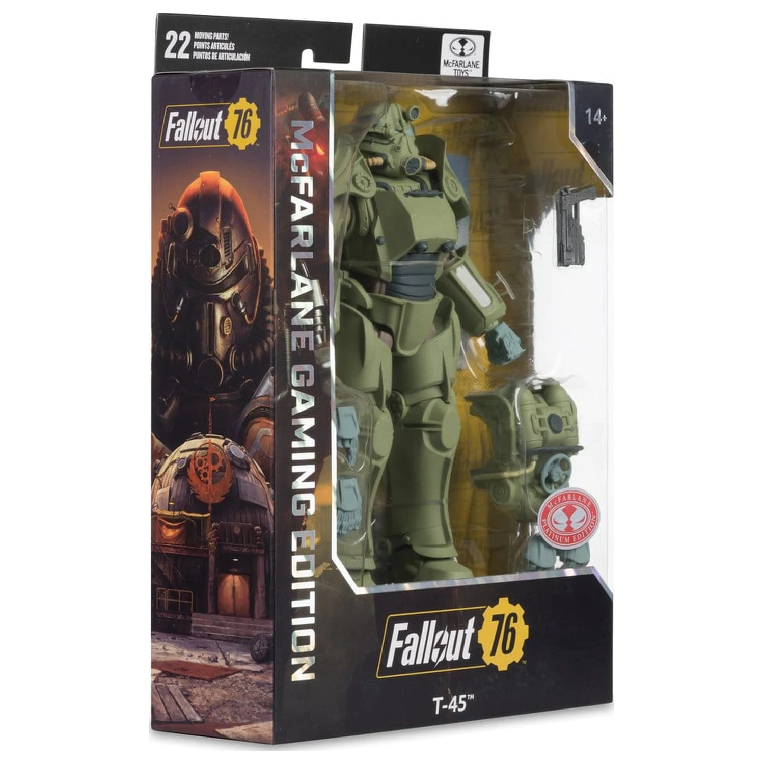 Fallout 76 herní edice akční figurka T-45 Military Armor (Red Platinum Edition) 20 cm fotografii produktu